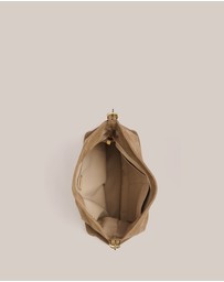VESTIRSI - Savannah Brown Suede Hobo Bag