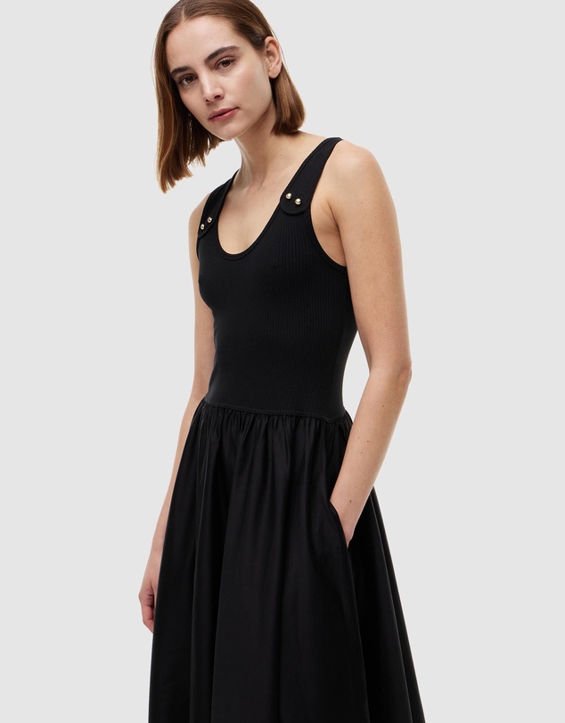 Tommy Hilfiger - 5 x 2 Rib Mixed Media Dress