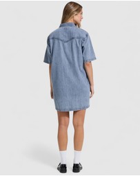 GUESS - GUESS JEANS Oversize Short Sleeve Dress