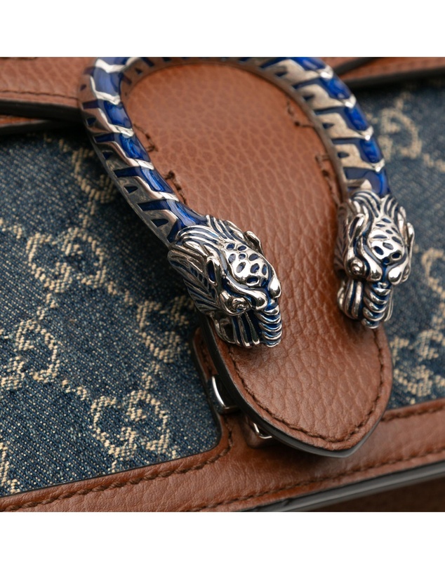 Pre-Loved by Azura Reborn - Pre-Loved Small GG Denim Dionysus Shoulder Bag