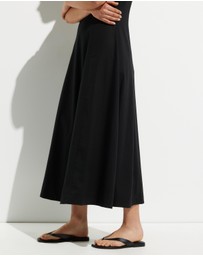 Calli - Heeley Cotton Linen Blend Midi Dress