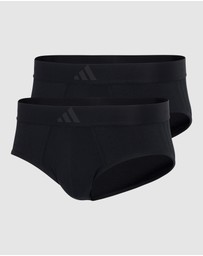 adidas Sportswear - 2 Pack Active Flex Cotton 3 Stripes Low Rise Brief Underwear