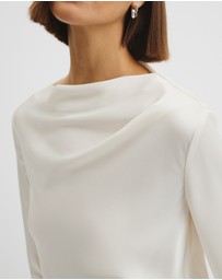 Country Road - Draped Long Sleeve Shirt