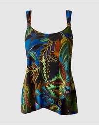 Miraclesuit Swimwear  - Amazonia Dazzle Underwired Draped Tankini Top