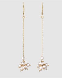 Elli Jewelry - Earrings Hanger Pearl Bridal 925 Sterling Silver Gold-Plated