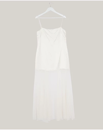 Revibe - Repaired Shona Joy Moraya Dropped Waist Maxi Dress - AU 12