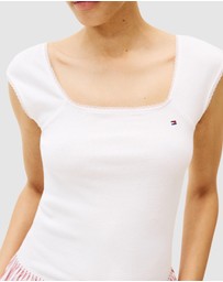Tommy Hilfiger - Pointelle Poplin Set With Eyemask - Iconic Exclusive
