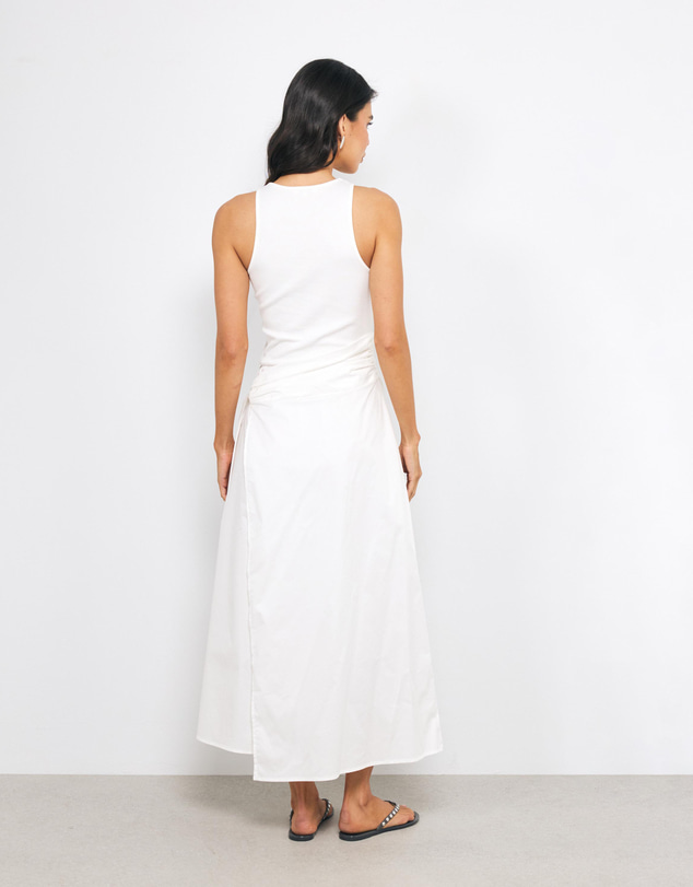 AERE - Maelle Cotton Tank Midi Dress