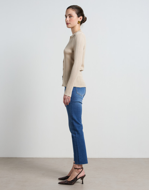 DRICOPER DENIM - Perla Cropped Mid Rise Jeans