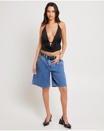 Insight - Cowl Halter Top