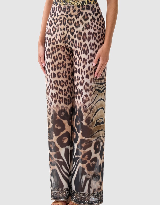 Camilla - Mesh Straight Leg Beach Pants
