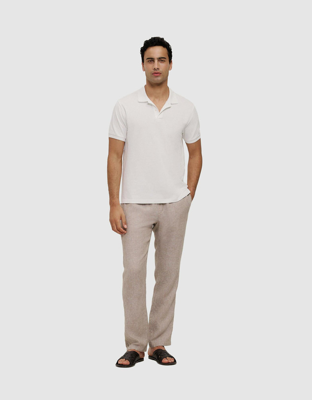 Trenery - Pique Monogram Short Sleeve Polo
