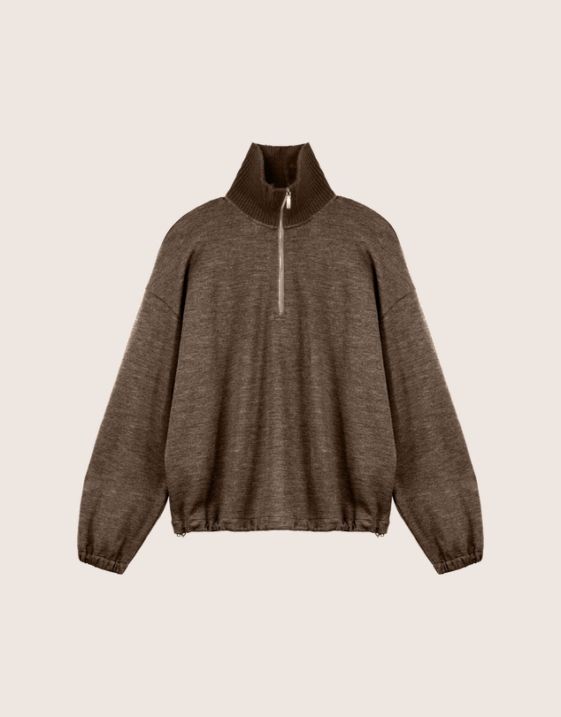 IDA+S - Reina Merino Wool Quarter-Zip Pullover