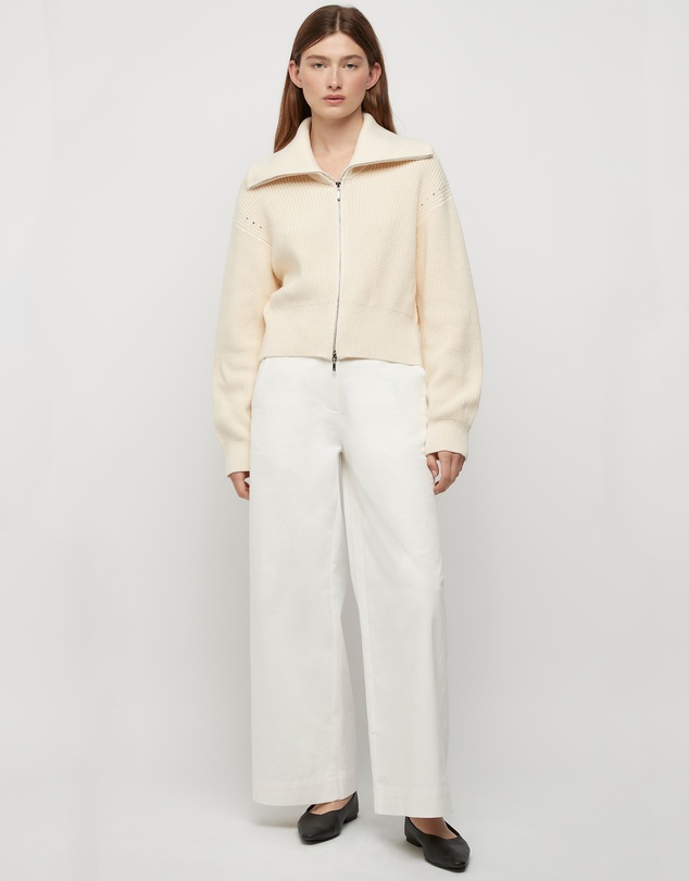 FRIEND of AUDREY - Astrid Double Zip Cotton Cardigan