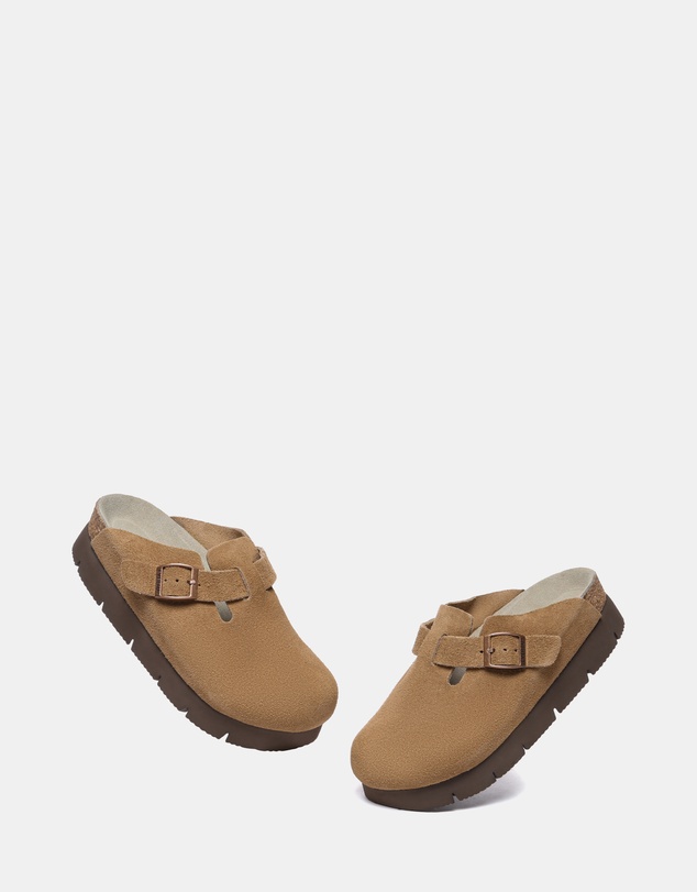 EVERAU - EverAU Ugg Brooklyn Platform Cow Suede Upper Clogs