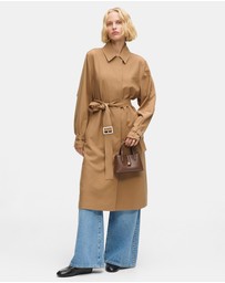 Karl Lagerfeld - Pleated Trench Coat
