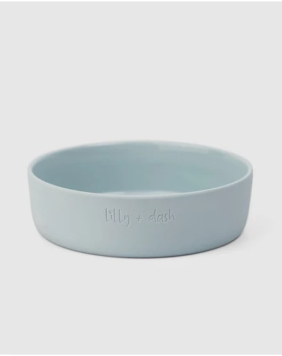 Lilly + Dash - Dog Food Water Ceramic Bowl