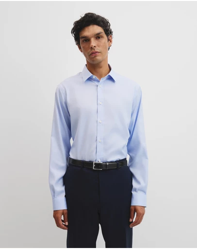 Country Road - Regular Fit Textured Travel Shirt