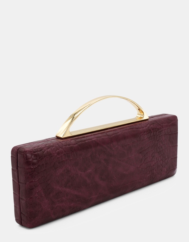 Morgan & Taylor - Vera Clutch in Plum Purple