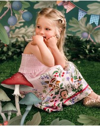 Fleur Harris - 'Enchanted Garden' Faraway Dress in Sugar Pink