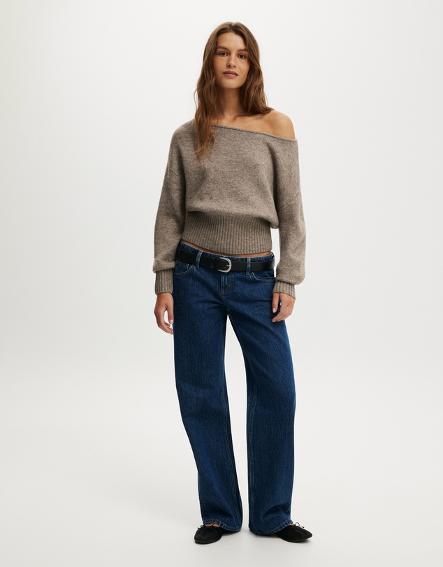 Cotton On - Softest Luxe Off Shoulder Knit Top
