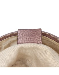Pre-Loved by Azura Reborn - Pre-Loved Mini Metallic Pebbled Calfskin Soho Chain Crossbody