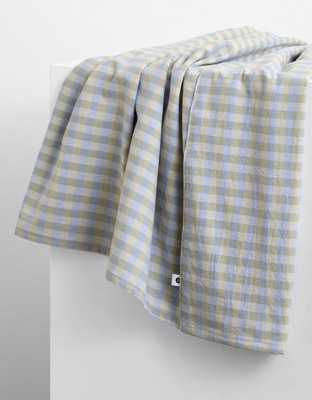 Sheet Society - Leo Washed Cotton Gingham Full Sheet Set