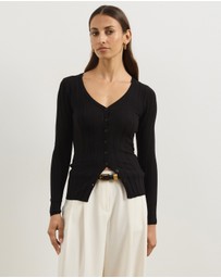Atmos&Here - Mina V-Neck Knitted Top