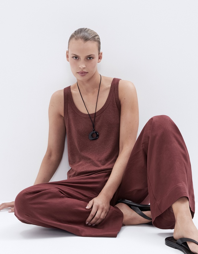 UNISON - Essential Linen Wide Leg Pant