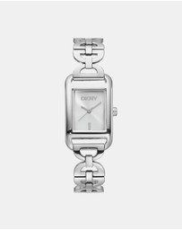DKNY - Open Link Silver 21x34mm Silver Dial Womens Watch