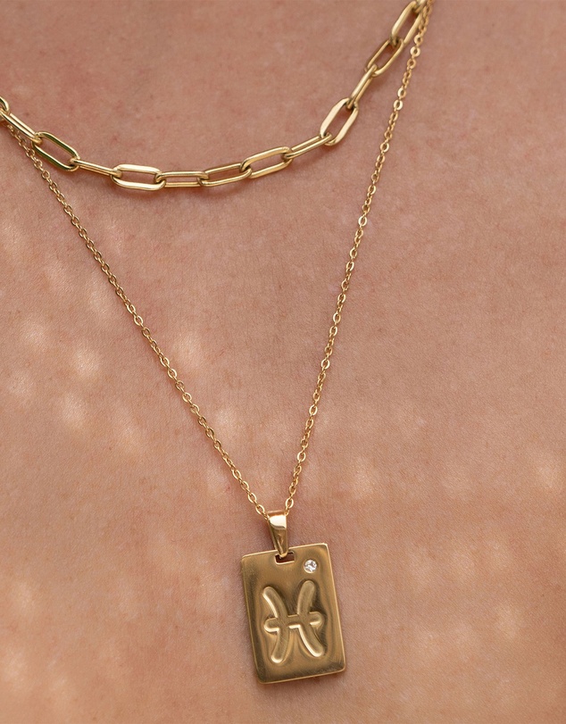Arms Of Eve - Zodiac Gold Tag Necklace