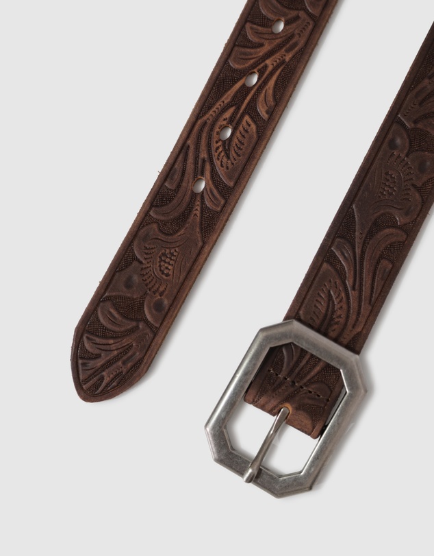 Belle & Bloom - Stand By Me Embossed Leather Belt
