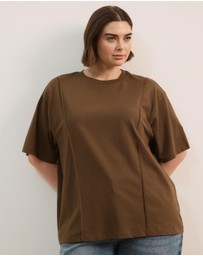 Atmos&Here Curvy - SS Cotton Boxy T-Shirt