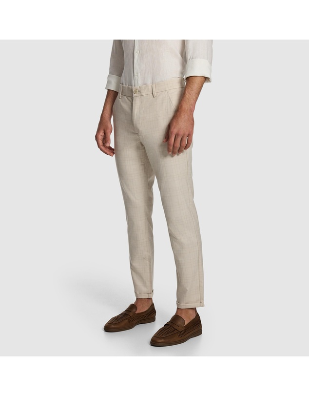 yd. - Rafael Check Slim Chino