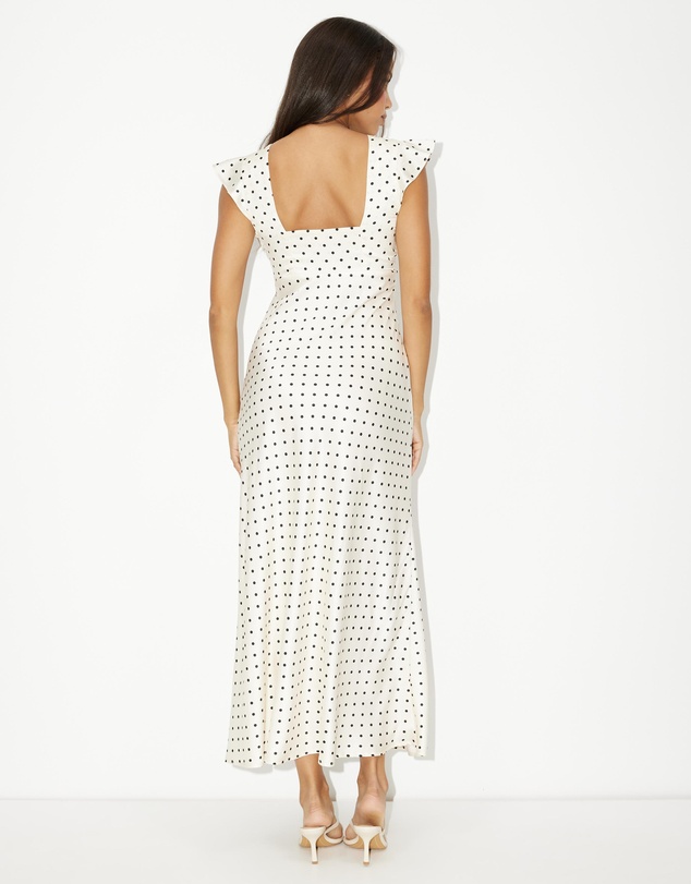Dazie - Date Night Polka Dot Maxi Dress