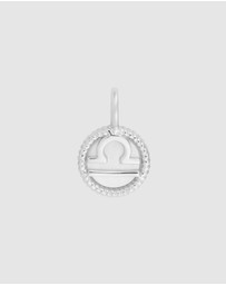 Wanderlust + Co - Libra Zodiac Mother of Pearl 925 Sterling Silver Pendant