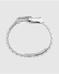 TIMEX - Q Timex Continental GMT 39mm Stainless Steel Bracelet Watch