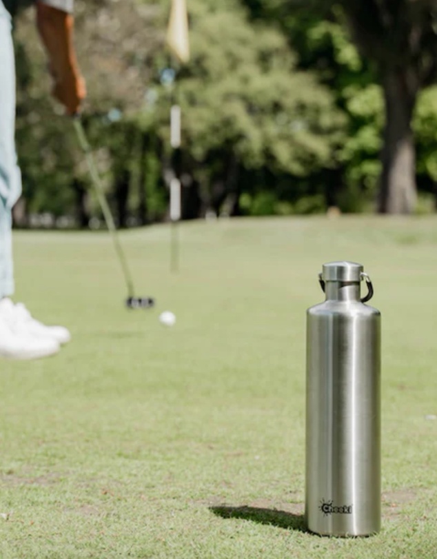 Tolu Australia - 1L Insulated Silver Water Bottle