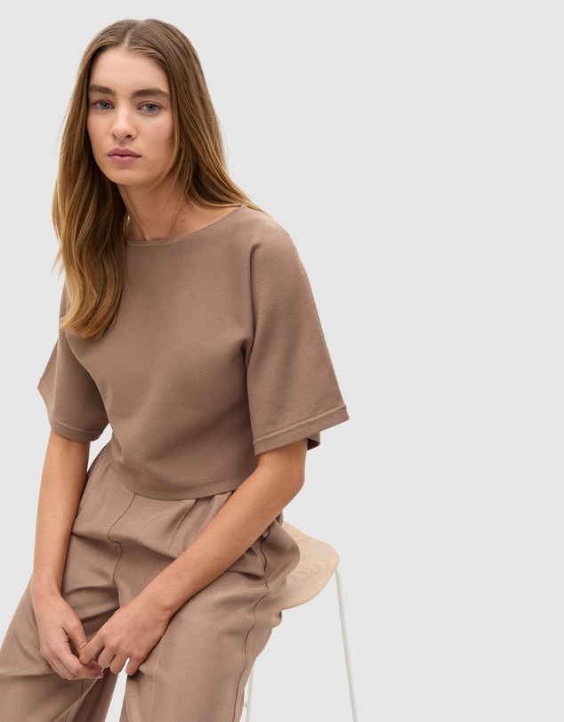 Seed Heritage - Compact Crepe Knit Top