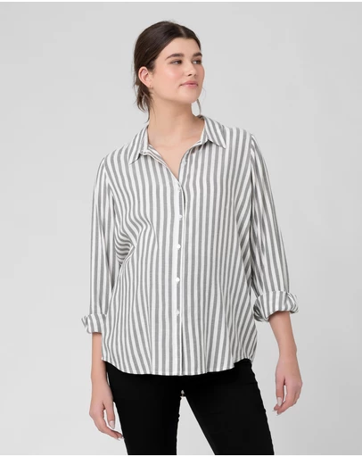Ripe Maternity - Lou Stripe Shirt