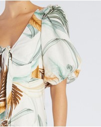 Amelius - La Isla Linen Cocktail Dress