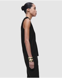 COS - Draped V-Neck Top
