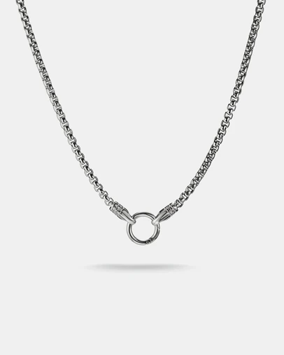 THOMAS SABO - Stainless Steel Box Chain Necklace with Ring Clasp 4mm