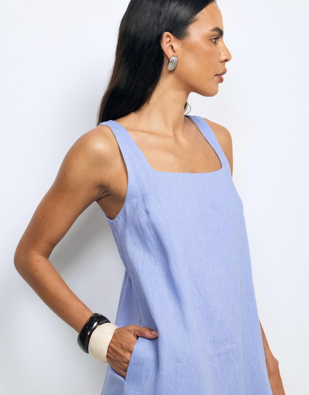 AERE - Kilah Linen Mini Dress