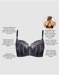 Parfait - Charlene Lightly Padded Supportive Balconette Bra With Lace