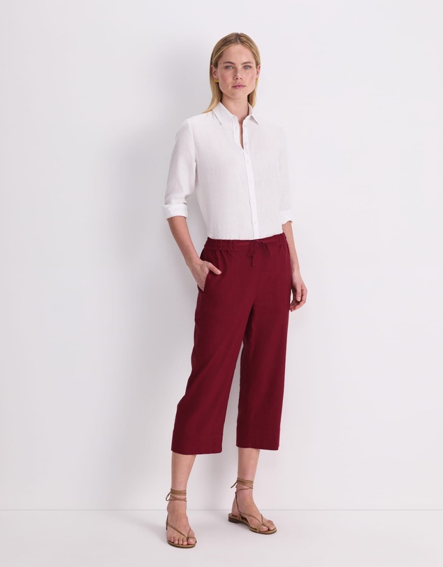 Sportscraft - Rosa Crop Linen Pant
