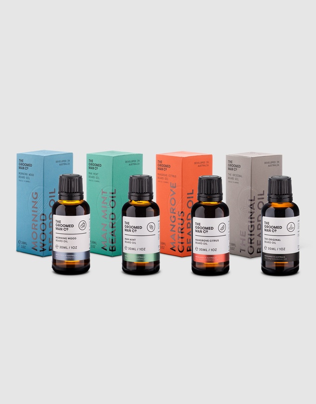 The Groomed Man Co - Beard Oil 4 Pack