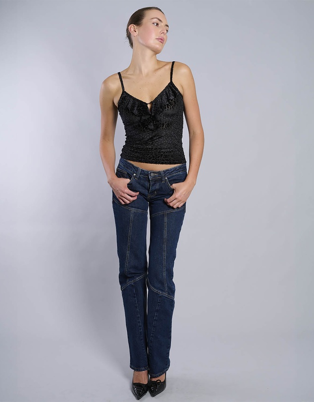 Love and Nostalgia - Georgia Ruffle Burnout Cami