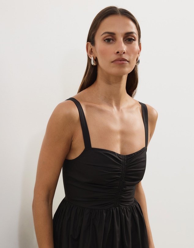 Atmos&Here - Andy Cotton Poplin Midi Dress