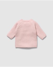 Wilson & Frenchy - Organic Knitted Bauble Kimono Cardigan - Babies